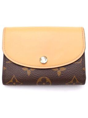 Louis Vuitton Compact Wallet Monogram Brown Orange